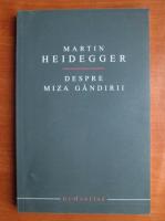 Martin Heidegger - Despre miza gandirii