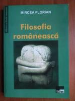 Mircea Florian - Filosofia romaneasca