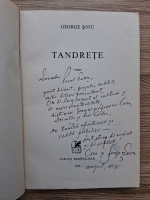 George Sovu - Tandrete (cu autograful autorului)