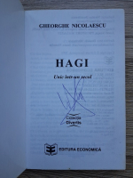Gheorghe Nicolaescu - Hagi. Unic intr-un secol (cu autograful lui Gheorghe Hagi)