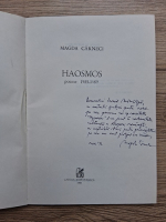 Magda Carneci - Haosmos (cu autograful si dedicatia autoarei pentru Leonid Mamaliga)