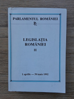 Legislatia romaniei, 1 aprilie-30 iunie 1992 (volumul 2)