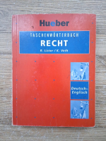 Ronald Lister, Klemens Veth - Taschenworterbuch recht: Deutsch-Englisch