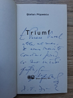 Stefan Popescu - Triumf (cu autograful autorului)