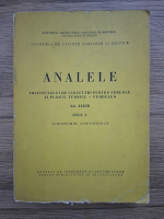Analele institutului de cercetari pentru cereale si plante tehnice. Fundulea. Seria B (volumul 37)