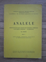 Analele institutului de cercetari pentru cereale si plante tehnice. Fundulea. Seria C (volumul 37)