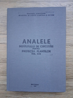 Analele institutului de cercetari pentru protectia plantelor (volumul 22)