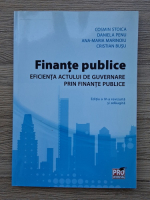 Cosmin Stoica, Daniela Penu - Finante publice. Eficienta actului de guvernare prin finante publice