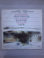 Cvartetul Gaudeamus, Formatia Musica Nova - Tineri compozitori laureati ai concursurilor internationale. Anamorphose. Incantatii II. Culori (Serban Nichifor, Liana Alexandra, Anton Suteu)