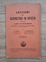 D. Focsa, L. Stamatescu - Lectiuni de geometrie in spatiu pentru clasa VI-a secundara (1935)