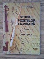 Robert Klenck - Studiul pozitiilor la vioara, caietul 1. Pozitia 1 (partituri)