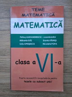 Teme matematica. Clasa a VI-a