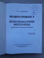 Adrian Nastase - Drepturile persoanelor apartinand minoritatilor naționale (4 volume, cu autograful autorului)