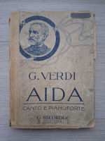 Giuseppe Verdi - Aida. Canto e pianoforte (partituri, uzata)