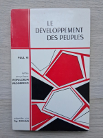 Le developpement des peuples