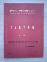 Peter Weiss - Revista Teatru, nr. 70, 1967
