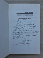 Ioan Brad - Elogiul nechibzuintei (volumul 3, cu autograful autorului) 