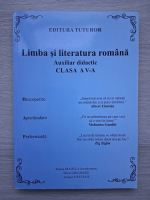 Limba si literatura romana. Auxiliar didactic. Clasa a V-a