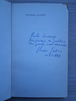 Marin Sorescu - La lilieci (volumul 2, cu autograful autorului, putin uzata)