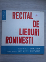Recital de lieduri romanesti