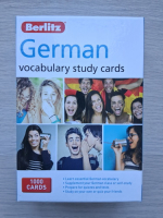 German vocabulary study cards