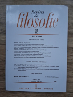 Revista de filosofie, nr. 1-2, tomul LV, ianuarie-aprilie 2008
