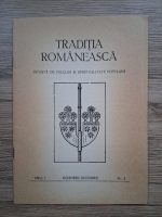 Revista Traditia romaneasca, nr. 3, anul I, noiembrie-decembrie 1992