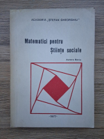 Aurora Baciu - Matematici pentru stiinte sociale