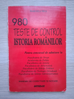 Marcela Nica - 980 teste de control istoria romanilor