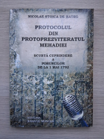 Nicolae Stoica de Hateg - Protocolul din protoprezviteratul Mehahiei. Scurta cuprindere a poruncilor de la 1 mai 1792