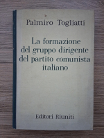 Palmiro Togliatti - La formazione del gruppo dirigente del partito comunista italiano