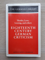 Eighteenth century german criticism