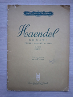 Haendel - Sonate pentru violină și pian. Caiet 1 (partituri)