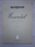 Haendel - Sonate pentru violină și pian. Caiet 2 (partituri)