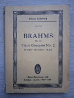 Johannes Brahms - Piano concerto no. 2 (partituri)