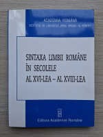 Sintaxa limbii romane in secolele al XVI-lea-al XVIII-lea 