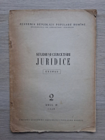 Studii si cercetari juridice, nr. 2, anul IV, 1959