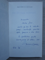 Mihai Zamfir - Din secolul romantic (cu autograful si dedicatia autorului pentru Mihai Sora)