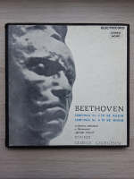 Orchestra Simfonica a Filarmonicii de Stat George Enescu, George Georgescu - Simfonia nr. 2 in Re major, Op. 36. Simfonia nr. 9 in Re minor, Op. 125 (Ludwig van Beethoven, 3 viniluri)