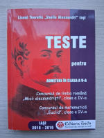 Teste pentru admiterea in clasa a V-a