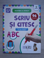 Activitati cu stickere. Scriu si citesc. Cuvinte cu traducere in limba engleza