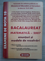 Cristina Andrei, Carmen Angelescu - Bacalaureat. Matematica. Enunturi si modele de rezolvari