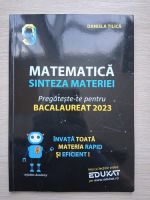 Daniela Tulica - Matematica. Sinteza  materiei. Pregateste-te pentru bacalaureat 2023