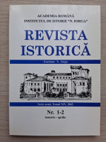 Revista Istorica, tomul XVI, nr. 1-2, ianuarie-aprilie 2003