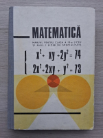 Matematica. Manual pentru clasa a IX-a liceu si anul I licee de specialitate