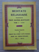 Meditatii religioase (volumul 1, editie facsimil)