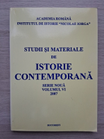 Studii si materiale de istorie contemporana, serie noua, volumul 16, 2017