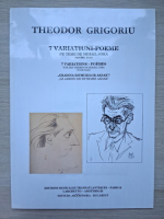 Theodor Grigoriu - 7 variatiuni-poeme pe teme de mihail jora pentru pian (partituri)