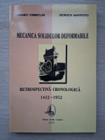 Garabet Kumbetlian - Mecanica solidelor deformabile. Retrospectiva cronologica, 1452-1952