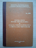 Instrucțiuni pentru programarea și analiza tehnico-operativă a circulației trenurilor
